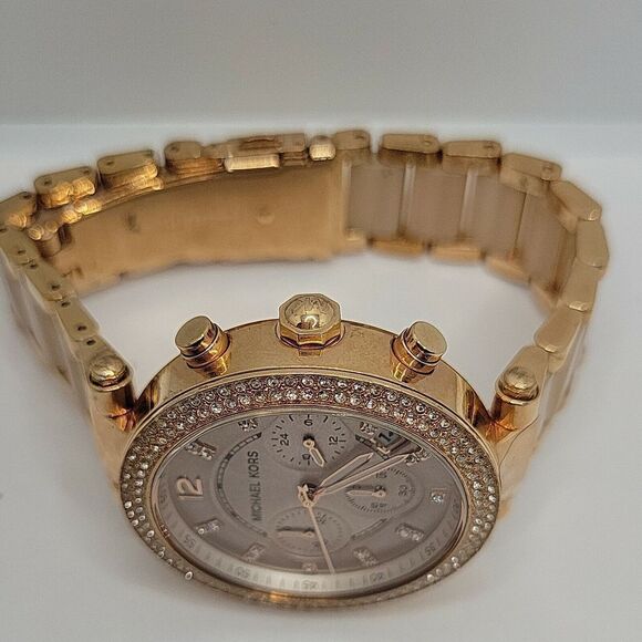 Michael Kors Parker MK5896 Womens Stainless Steel Analog Dial Quartz Watch AM706 - Picture 8 of 11